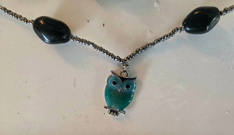 Interchangeable 3 in 1 owl pendant necklace