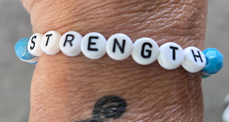 Strength word bracelet