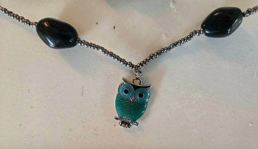 Interchangeable 3 in 1 owl pendant necklace