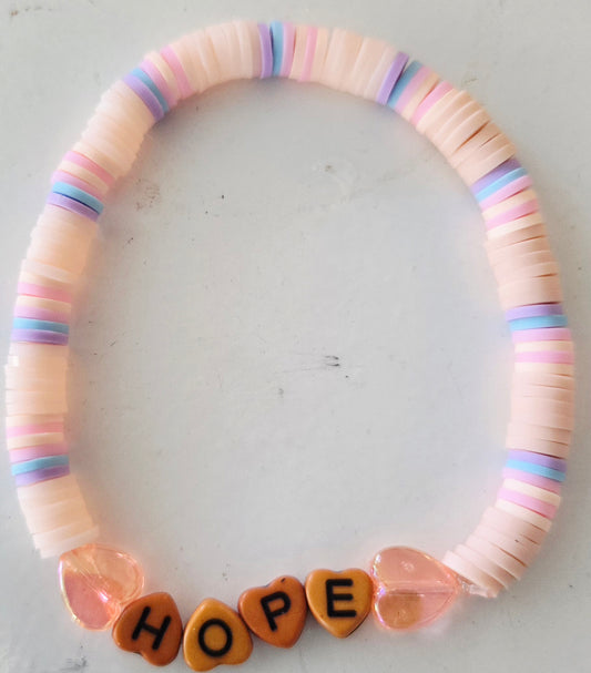 HOPE word bracelet