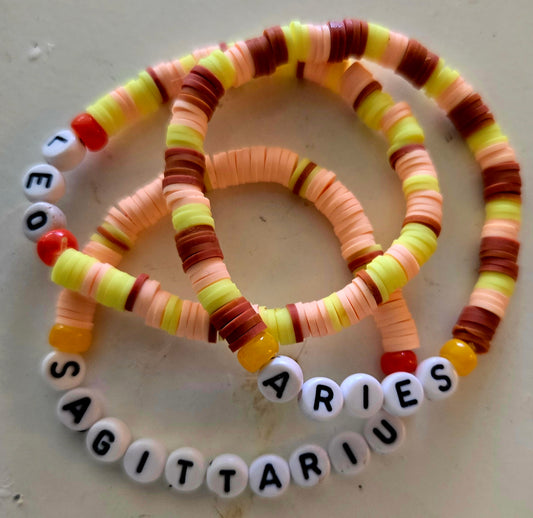 Aries word bracelet