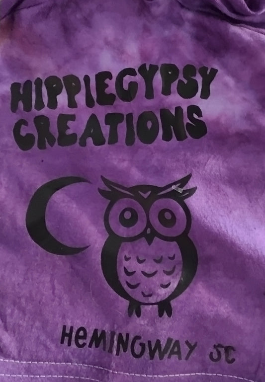 2x Pink and purple tie dyed tee shirt