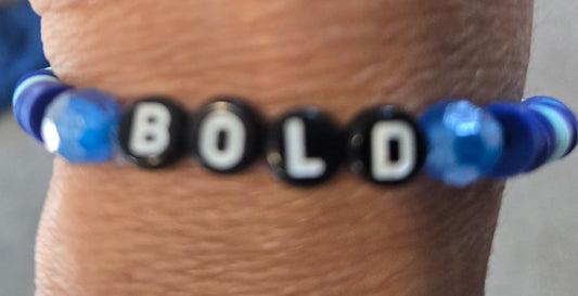 BOLD word bracelet