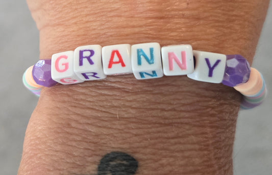 GRANNY word bracelet