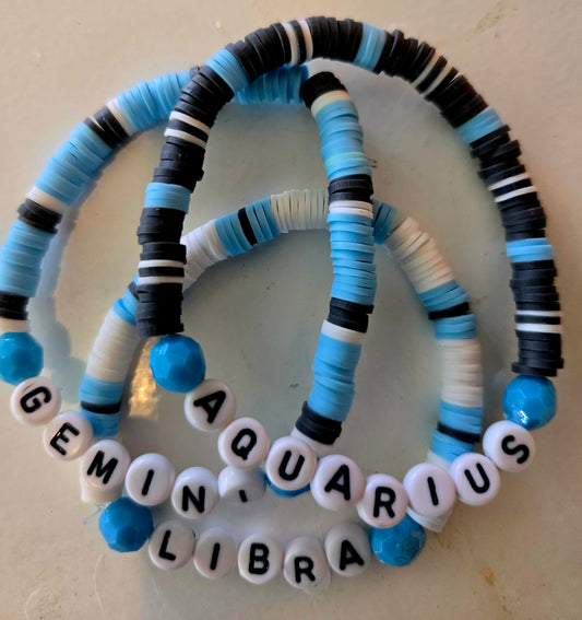 Aquarius word bracelet