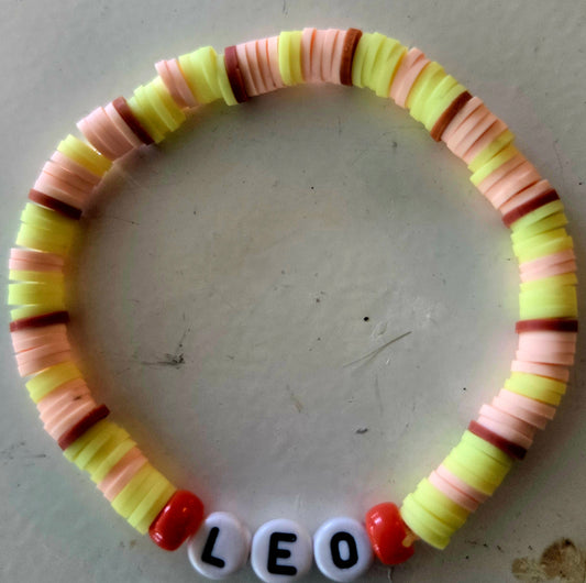 Leo word bracelet