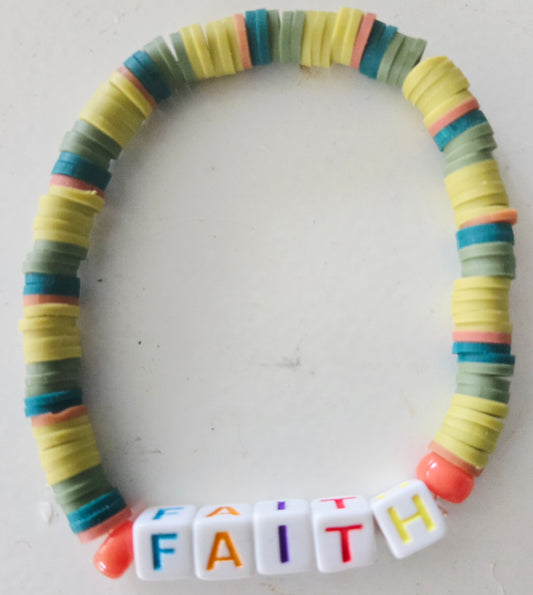 FAITH word bracelet