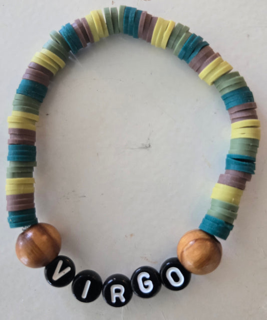 Virgo word bracelet