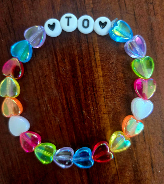 Heart2heart stretchy bracelet