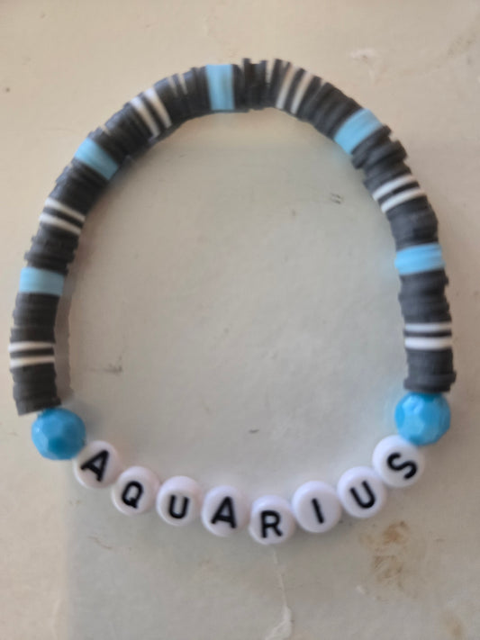 Aquarius word bracelet