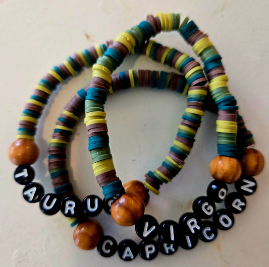 Virgo word bracelet