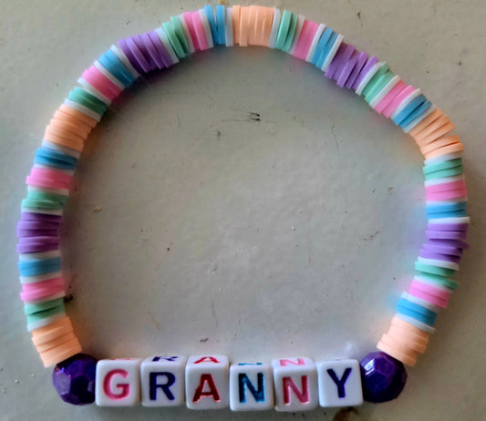 GRANNY word bracelet